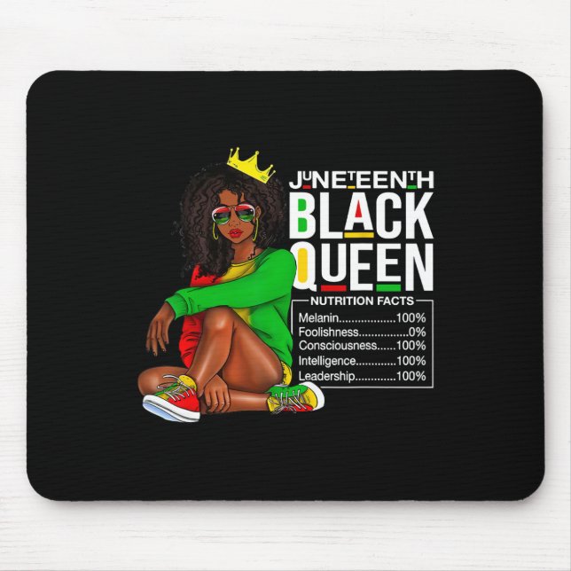 Mousepad Mulheres Junta Décima Negra Rainha Negra Fatos Nut (Frente)
