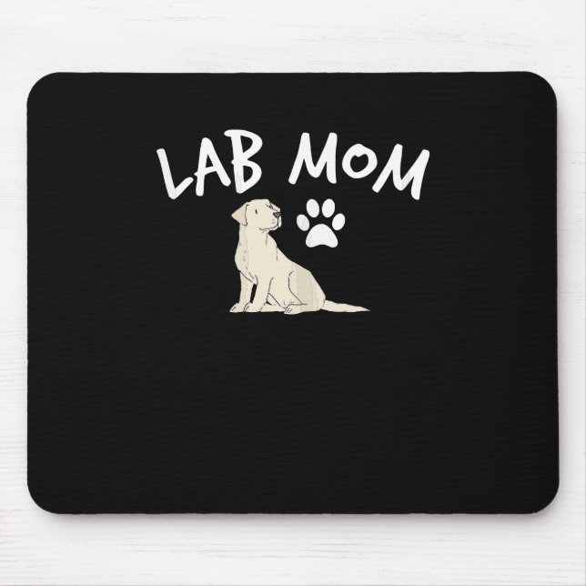 Mousepad Mulheres Labrador Retriever Laboratório Mãe Cão Ca (Frente)