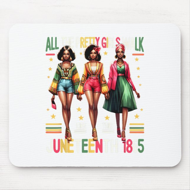 Mousepad Mulheres Negras 18 de junho de 1865 Celebram a Lib (Frente)