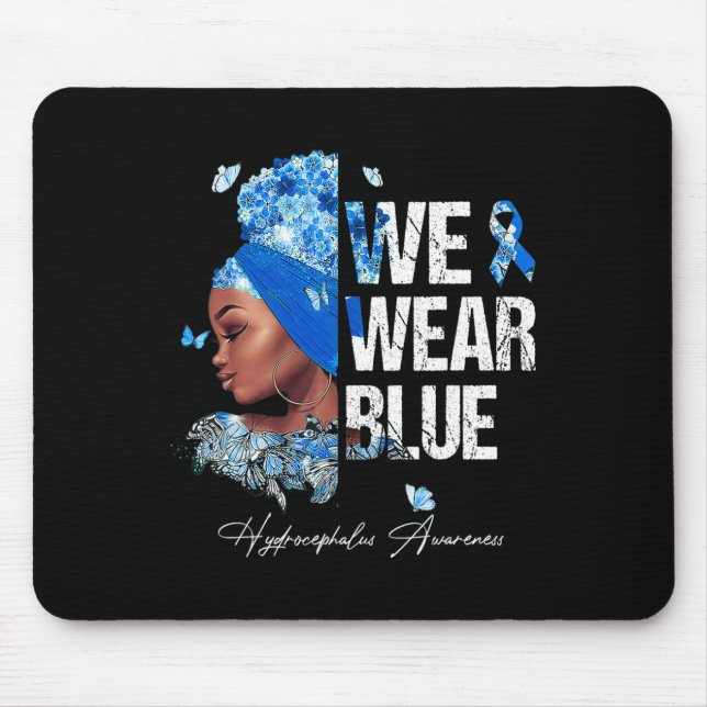 Mousepad Mulheres Negras Vestimos a Consciência da Hidrocef (Frente)