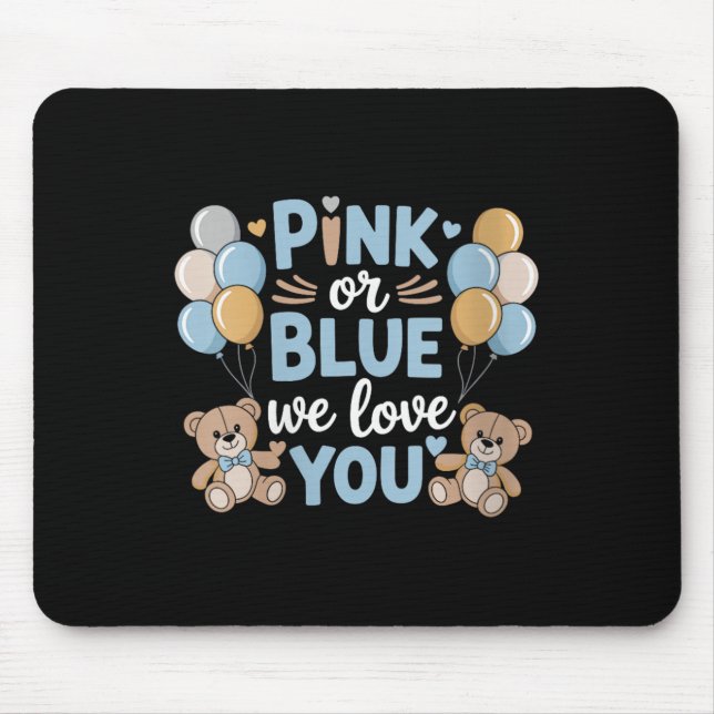 Mousepad Mulheres Nk Ou Blue Nós Te Amo, Gente De Gravidez (Frente)