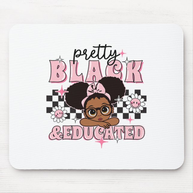 Mousepad Mulheres Oferecem Bonito Preto E Educado Africano  (Frente)