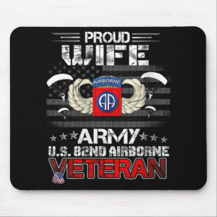 Mousepad Mulheres Orgulhosas Exército de Esposas Us 82º Vet