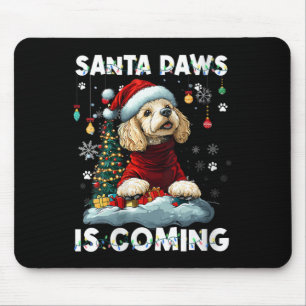 Mousepad Mulheres Poodle Palha de Natal As Desortações De Á