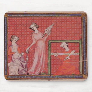 Mousepad Mulheres que giram lãs