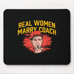 Mousepad Mulheres Reais Casam Treinador Engraçado Humor de