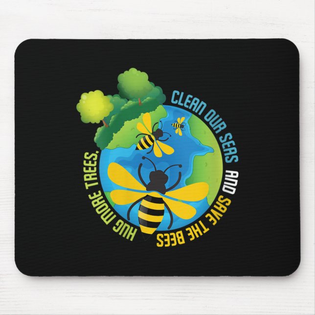Mousepad Mulheres Salvem Abelhas - Proteção Ambiental (Frente)