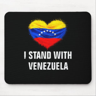 Mousepad Mulheres Sustentam Bandeira da Venezuela em Apoio 