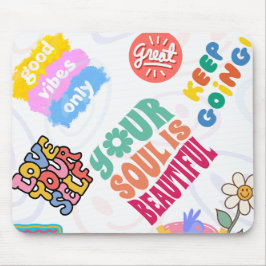 Mousepad Multicoloração motivacional