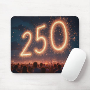 Mousepad Multidão assistindo aos fogos de artifício de 250