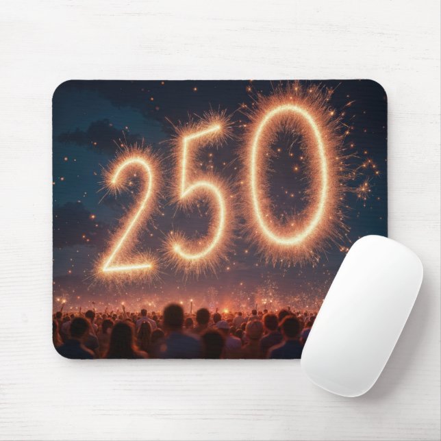 Mousepad Multidão assistindo aos fogos de artifício de 250  (Com mouse)