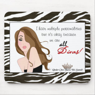 Mousepad Múltiplas Personalidades/Sob Uma Tiara, Ficamos!