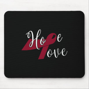 Mousepad Múltiplo Myeloma Cancer Sensibilização Mês Guerrei