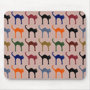 Mousepad múltiplos gatos ~ padrão animal