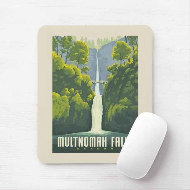 Mousepad Multnomah Falls | Oregon (Com mouse)