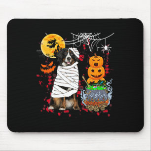 Mousepad Mummy Bernese Mountain Dog Halloween Cachorro Assu