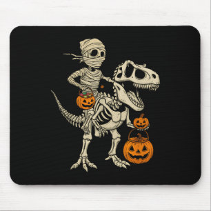 Mousepad Mummy Skeleton Andando Dinossauro T Rex Crianças H