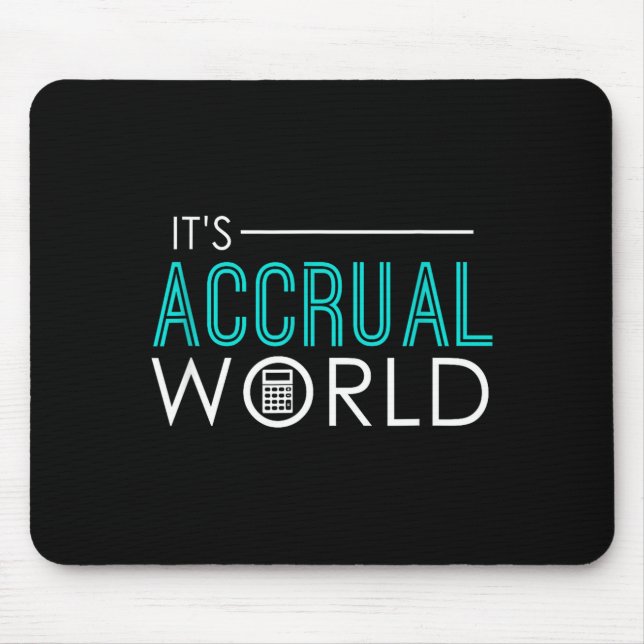 Mousepad Mundo de regime de competência contabilidade engra (Frente)
