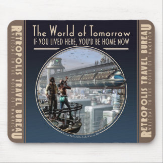 Mousepad Mundo do tapete do rato do amanhã