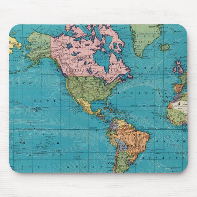Mousepad Mundo, Projeção do Mercator (Frente)