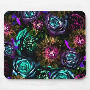 Mousepad Mundo Sombrio Glamour Floral Ousado Flores