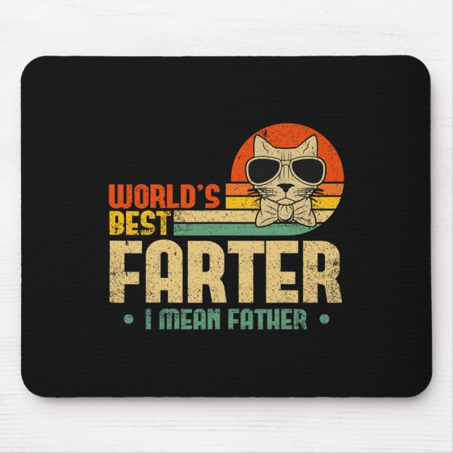 Mousepad Mundos Mais Fartos Quero Dizer Dia de os pais Padr (Frente)