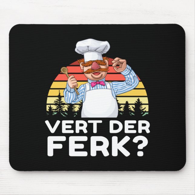 Mousepad Muppet Show Swedish Chef Expletive New Funny Stic  (Frente)