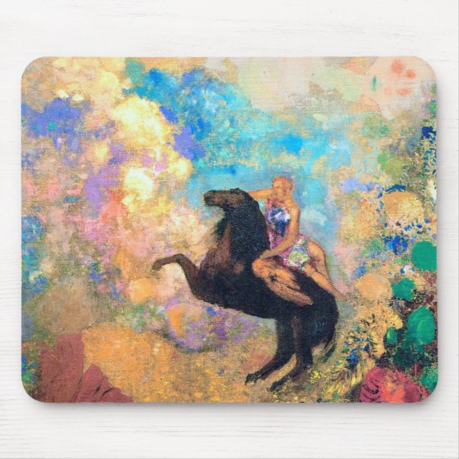 Mousepad Musa com Pegasus, Redon (Frente)