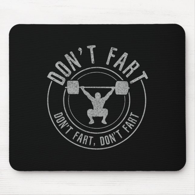 Mousepad Musculação Levantamento de Peso Levantamento de Fo (Frente)