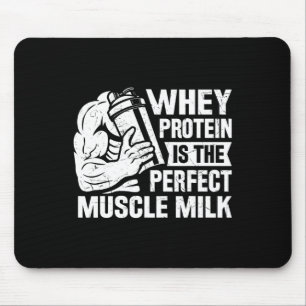Mousepad Músculo Perfeito Leite Engraçado Proteína Fresca C