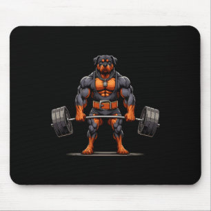 Mousepad Músculo Rottweiler Cachorro Elevação do Giro Eleva