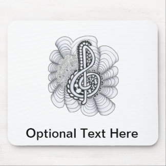 Mousepad Music Lovers Treble Clef Design