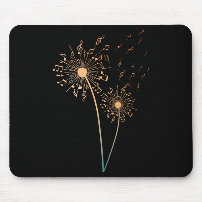 Mousepad Music Note Design Para Masculinas Professora De Mú (Frente)