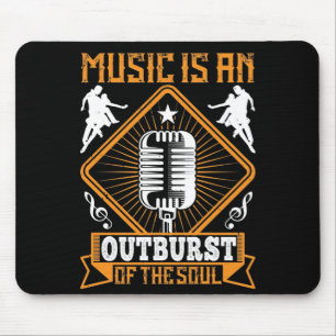 Mousepad Música - A Música É Uma Explosão Da Alma