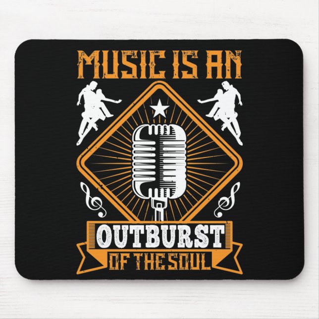 Mousepad Música - A Música É Uma Explosão Da Alma (Frente)