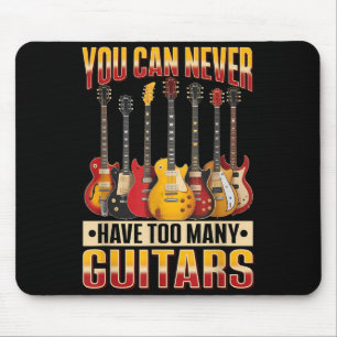 Mousepad Música de Guitarra Engraçada Que Você Nunca Pode T
