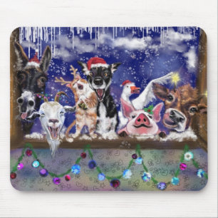 Mousepad Música de Natal - Festa Animal