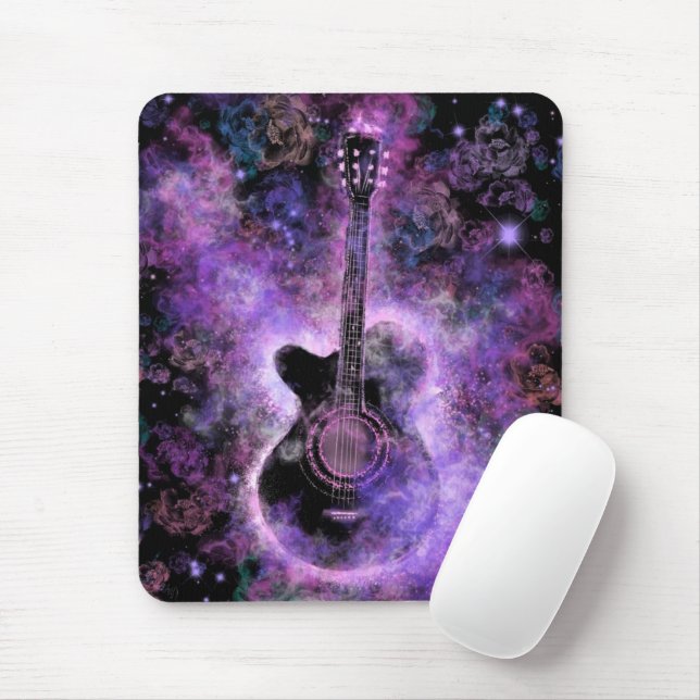 Mousepad Música de Violão Romântica - Som de Magia (Com mouse)