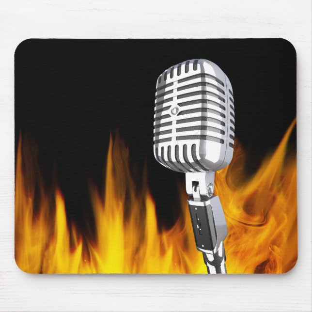 Mousepad música e chama (Frente)