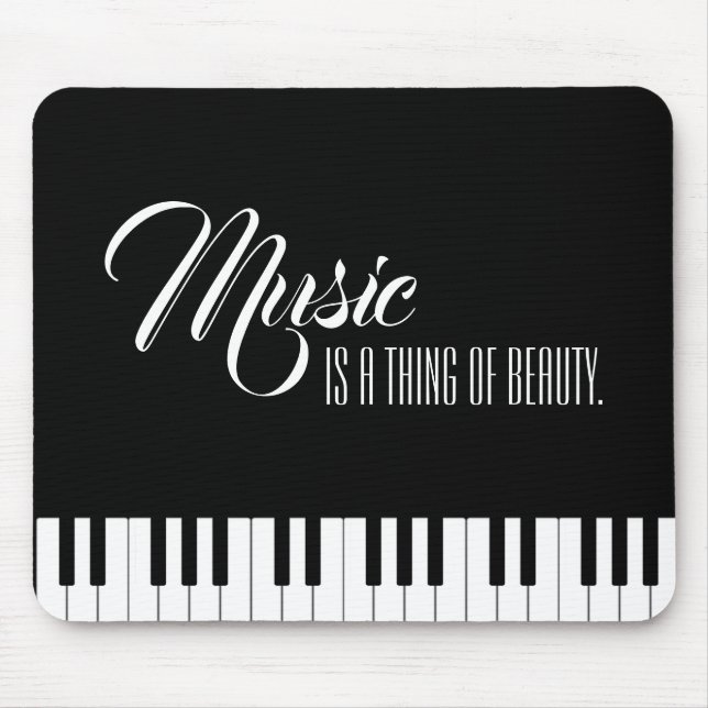 Mousepad Música É Uma Coisa De Beleza (Frente)