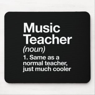 Mousepad Música Professora Definição Divertida De Volta À E
