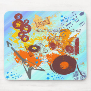 Mousepad Música retro do anos 80