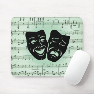 Mousepad Música Verde e Teatro Gregos Máscaras Tote Bag