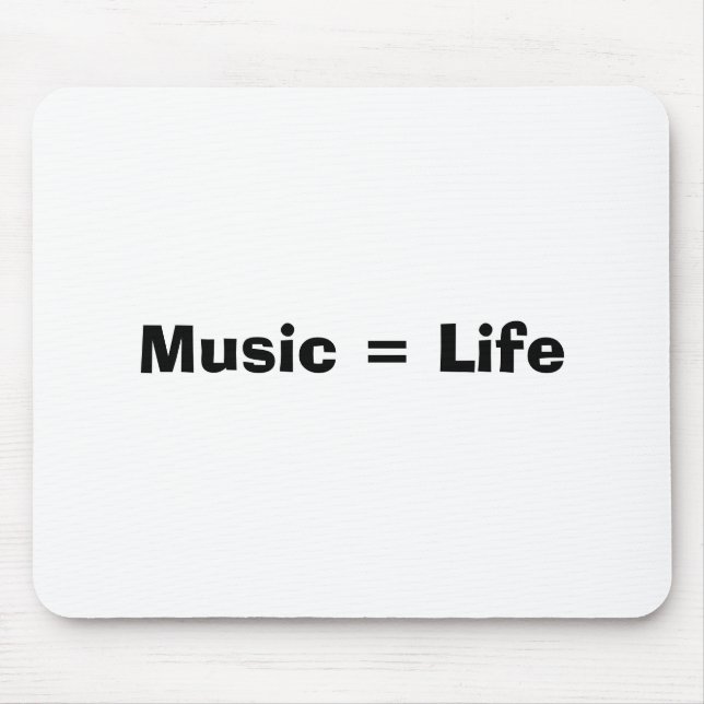 Mousepad Música = vida (Frente)