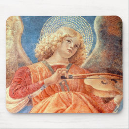 Mousepad Musical angel playing the violin fresco