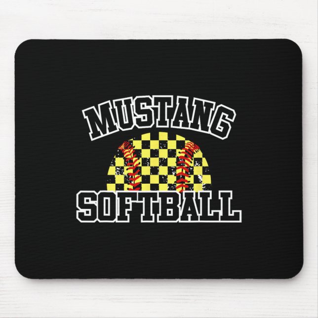 Mousepad Mustangs Softll Mãe Mustangs Espírito Escolar Espo (Frente)