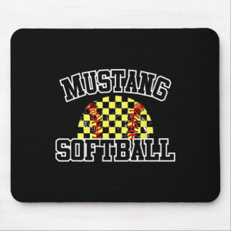 Mousepad Mustangs Softll Mom Mustangs School Spirit Sports 