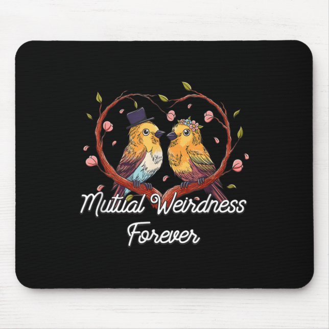 Mousepad Mutual Weirdness Forever Wedding Nerd Bride And Gr (Frente)
