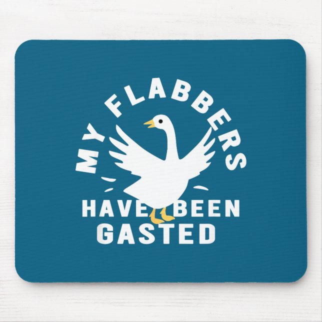 Mousepad My Flabbers Have Been Gasted Distressed Retro Funn (Frente)