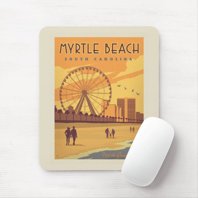 Mousepad Myrtle Beach | Carolina do Sul (Com mouse)